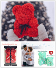 Foam rose flower - teddy, bear
