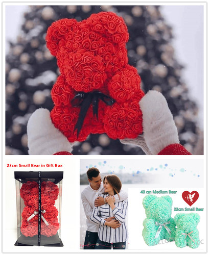Foam rose flower - foam, teddy