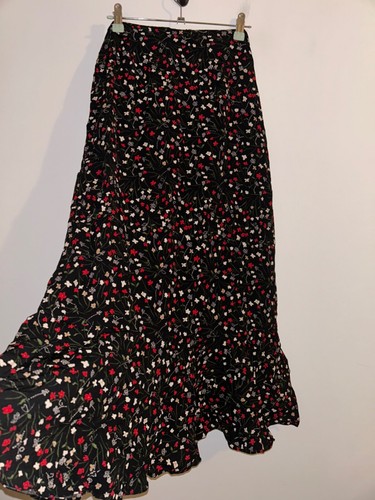 Bohemian skirt long black - bohemian,