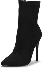 New Look Black Suede Sock