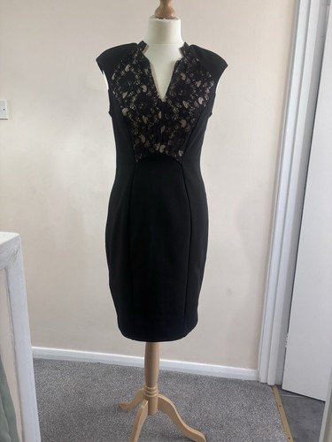 Women black floral lace - black,