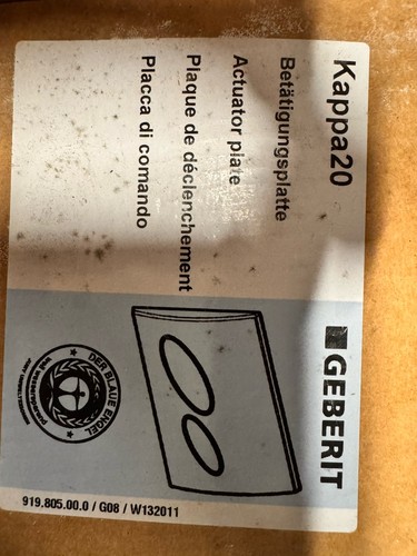 Gebrit kappa dual flush - 20,