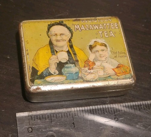 Rare miniature sample tea tin - miniature,