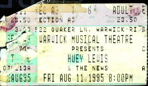 Huey lewis and the - huey, ticket