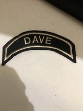 HOG Harley Style Name Patch Dave