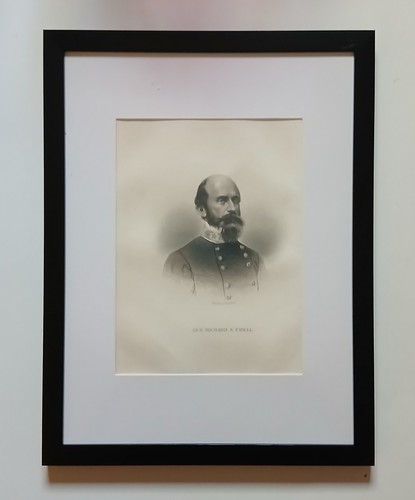 1866 framed engraved portrait - engraved,