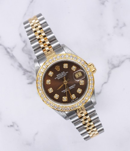 Ladies steel gold rolex - steel,