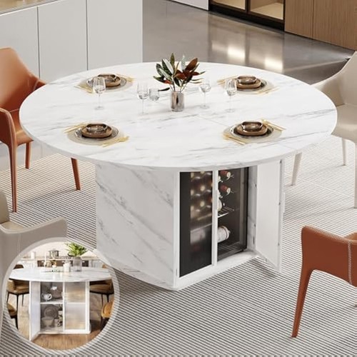White faux marble - white,