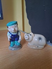 Vintage HP Farmer and Pig Salt