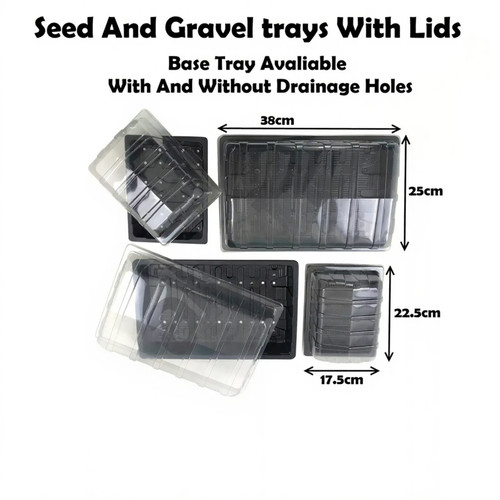 Seed tray gravel trays - trays, full