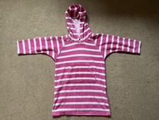 Jo Jo Maman Bebe Pink Towelling Beach Cover Up Swim Towel, Girls Age 5-6 Years