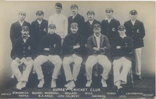  B/W postcard Surrey Cricket Club Unused