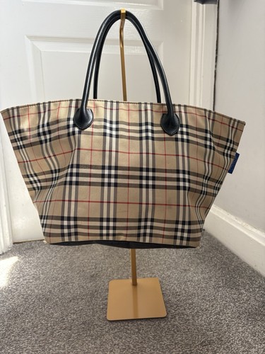 Burberry blue label tote bag - blue,