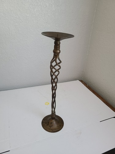 Vtg tall brass - tall, floor