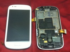 Samsung I8190 Galaxy S3 Mini Display (LCD, Touchscreen & Glass) with frame White