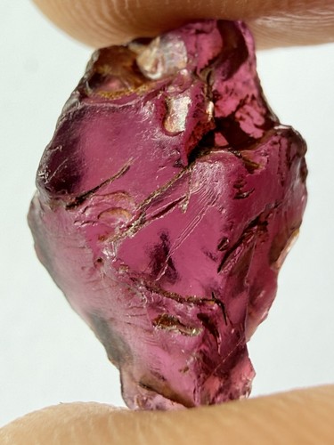 Natural purple garnet - ct,