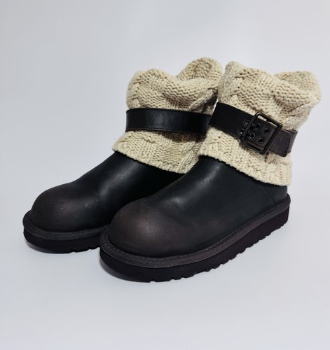Ugg chocolate leather - leather, cable