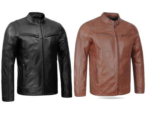 Café racer mens - racer, lambskin