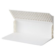 Lihit lab. Book stand that won't fall over, bookend CD DVD storage, white A3575-