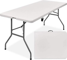 Folding Table 1.56M 5ft AUCTION Catering Camping Table Heavy Duty Trestle BBQ