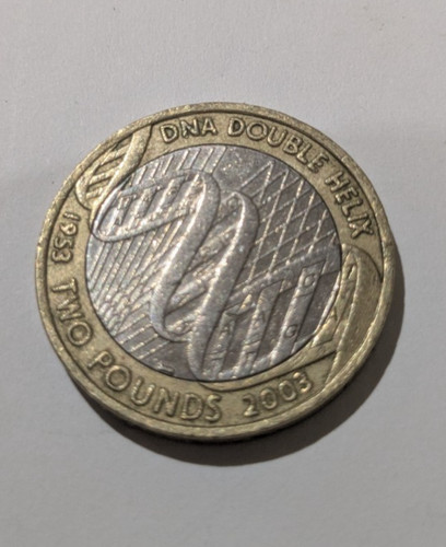 2003 two pound coin - two, double