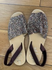 Avarca Menorquina Gold Glitter