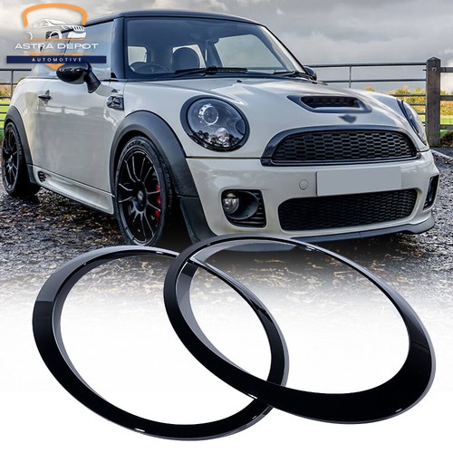 Gloss black headlight - 2x, trim