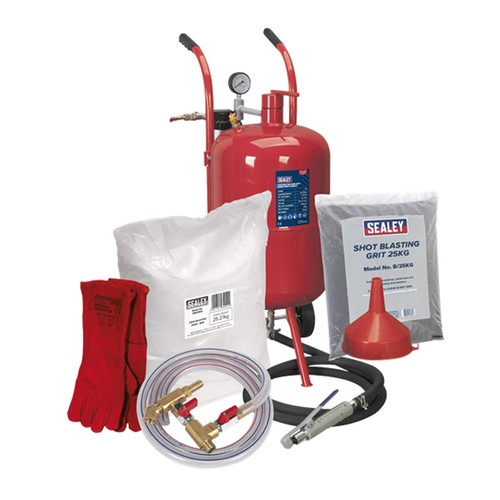 Sealey portable 37l shot - portable,