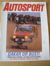 AUTOSPORT JAN 1987 DAKAR OR
