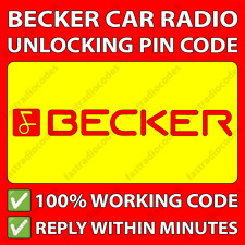 ✅BECKER CAR RADIO UNLOCKING