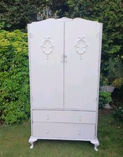 Vintage Painted French Style Wardrobe Shabby Chic CAN ASSIST WITH COURIER