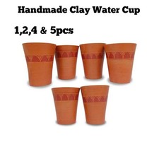 Handmade clay water cup for - water,