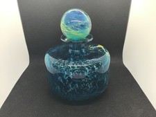 mdina signed decanter vase  sand and sea 14cm H 11cm W