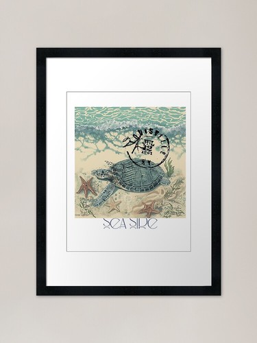 Seaside framed art print - seaside,