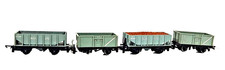 Rake of 4 TRI-ANG T. 170 BULK ORE WAGON 2x  T. 70 MINERAL TRUCK ( 2x) TT Gauge