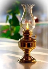 Vintage Antique Lanterns Brass Kerosene Miniature Oil Lamp with Glass