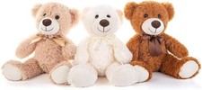 MorisMos Small Teddy Bears Bulk, 3Pcs 35cm Medium Teddy Bear Plush Soft Toys, L