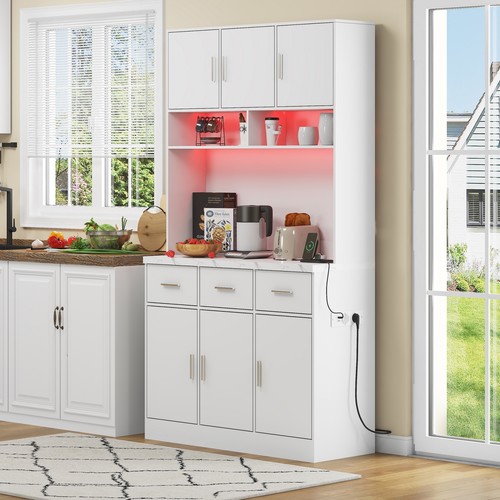 Tall kitchen cabinet - cabinet, led