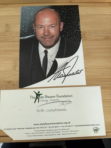 Alan shearer signed photo - alan,
