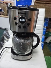GEEPAS 1.5L Filter Coffee Machine | 900W Programmable Drip Coffee Maker USED