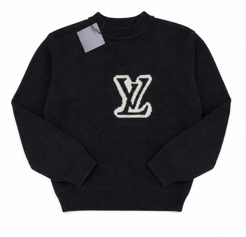 Black kint sweater size - lv, sweater,