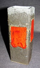 Roth Boar Rooster Pottery Vase