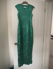Green Sequin Long Dress From ASOS Size 10