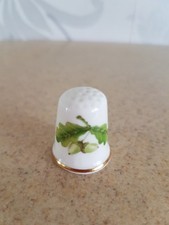 Oakley China/Porcelain Thimble - Acorn Design