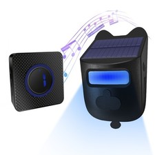 Solar Driveway Alarm 984ft Long Range Wireless Driveway Alarm IP60 WeatherUK