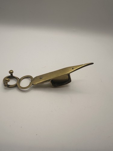 Antique old brass candle - antique,
