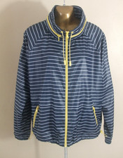 NEXT - Navy & White Stripe Waterproof PAC A MAC with Hood - Size 12 BNWOT