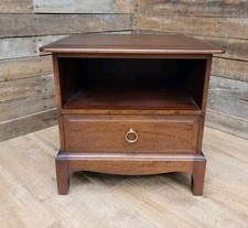 Single Stag Minstrel One Drawer Bedside Table Painted To Order 