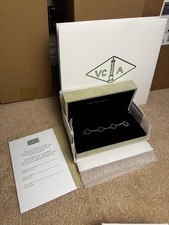 Van Cleef & Arpels Rose Gold Hammered Alhambra Pendant Bracelet