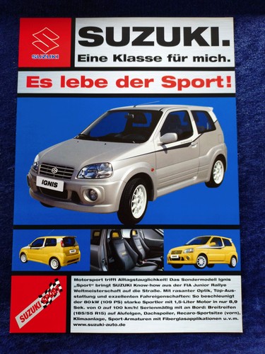 Suzuki ignis sport brochure - suzuki,